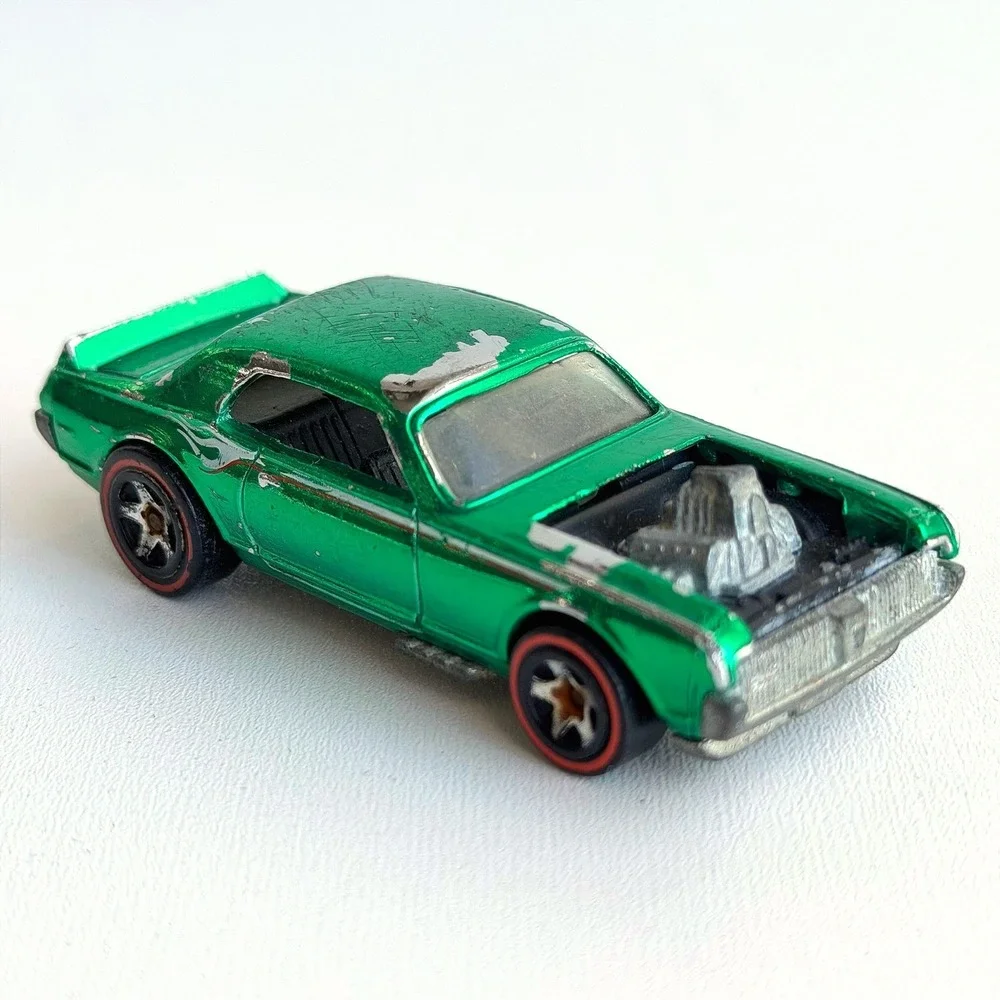 Vintage Hot Wheels 1967 Nitty Gritty Kitty Redline Car Green Rare Flames Custom‎